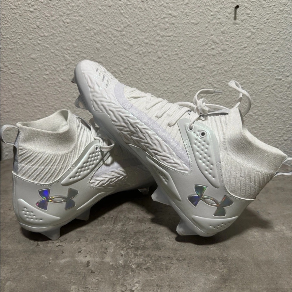 Men’s Under Armour Yard Mid MT TPU Baseball Cleats Size 10 3027836-100 - Picture 3 of 8